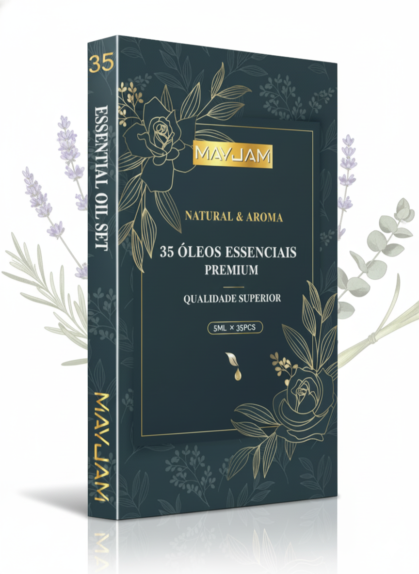 Kit de Óleos Essenciais MAYJAM - 35 Aromas
