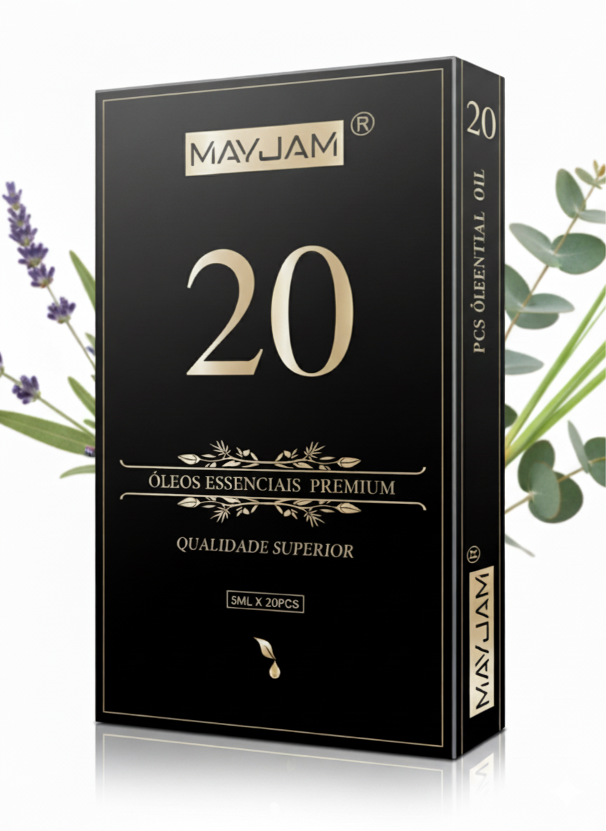 Kit de Óleos Essenciais MAYJAM - 20 Aromas