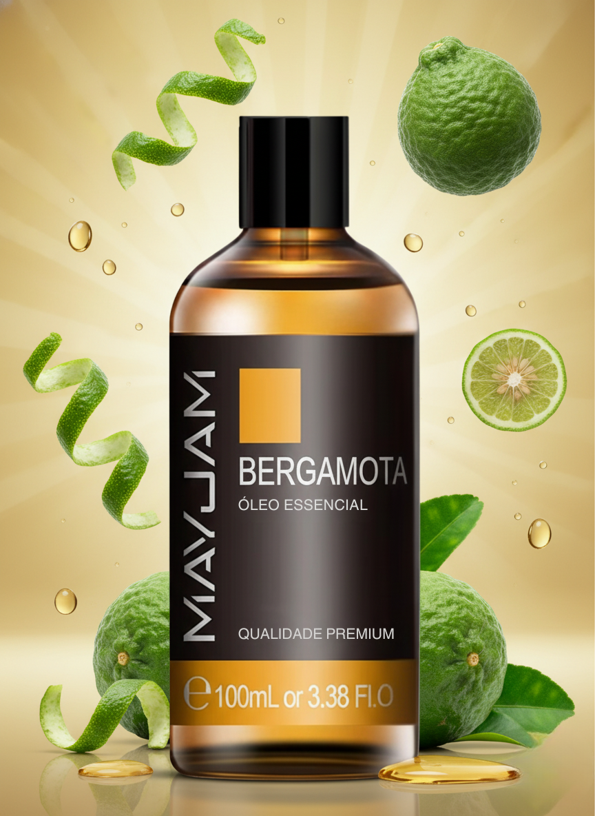 Óleo Essencial Bergamota 100ml Mayjam