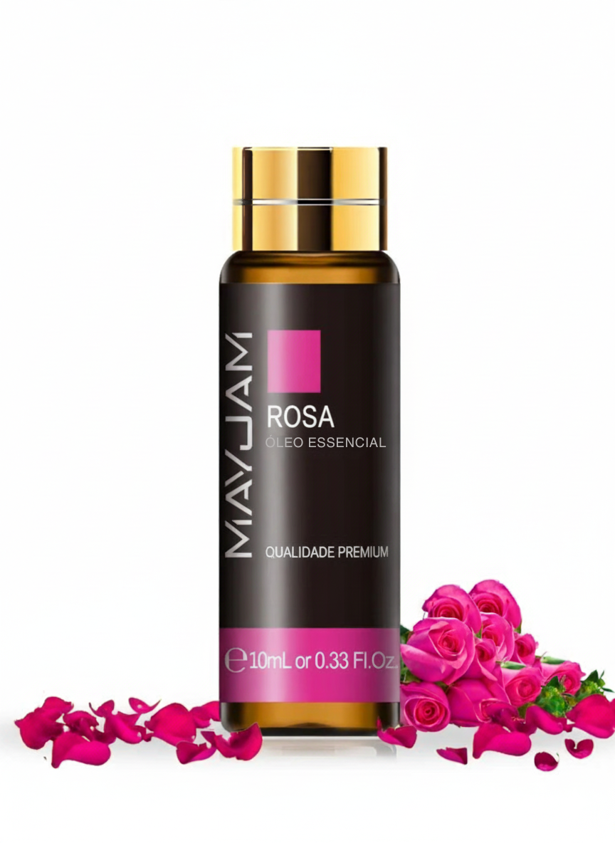 Óleo Essencial Rosa 10ml Mayjam