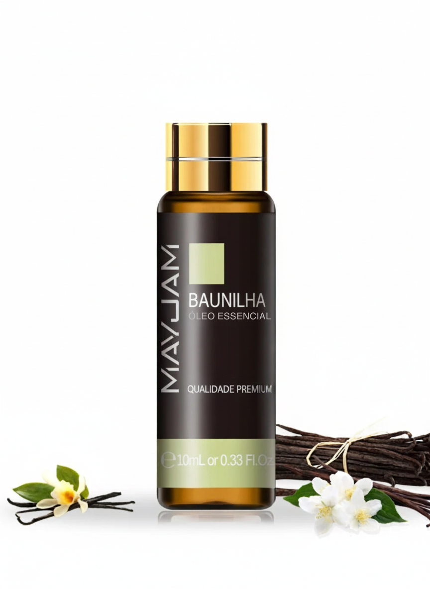 Óleo Essencial Baunilha 10ml Mayjam