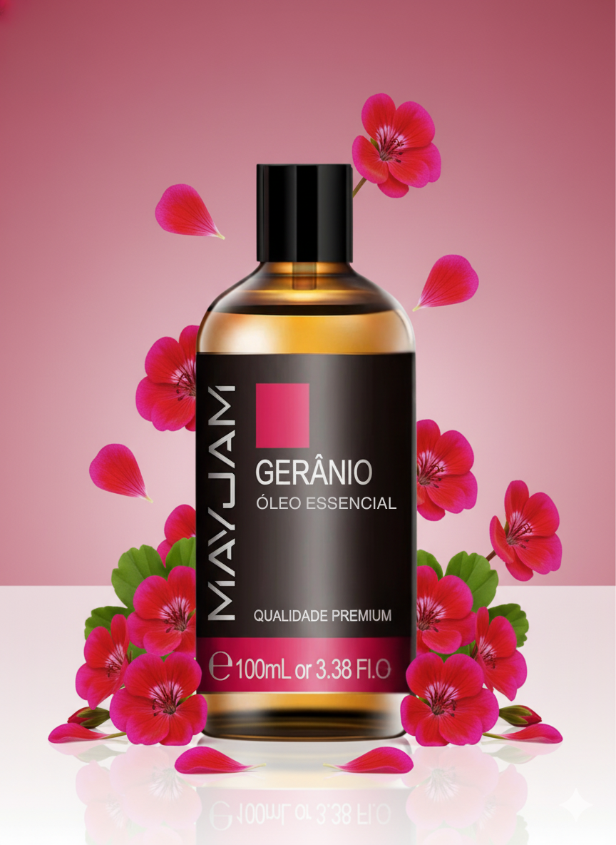 Óleo Essencial Gerânio 100ml Mayjam