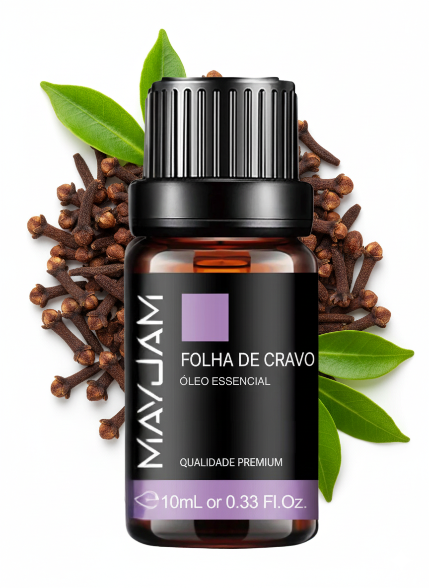 Óleo Essencial de Folha de Cravo 10ml Mayjam