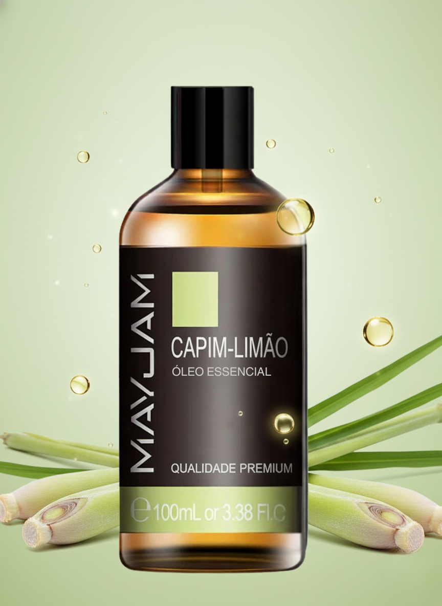 Óleo Essencial Capim-Limão 100ml Mayjam