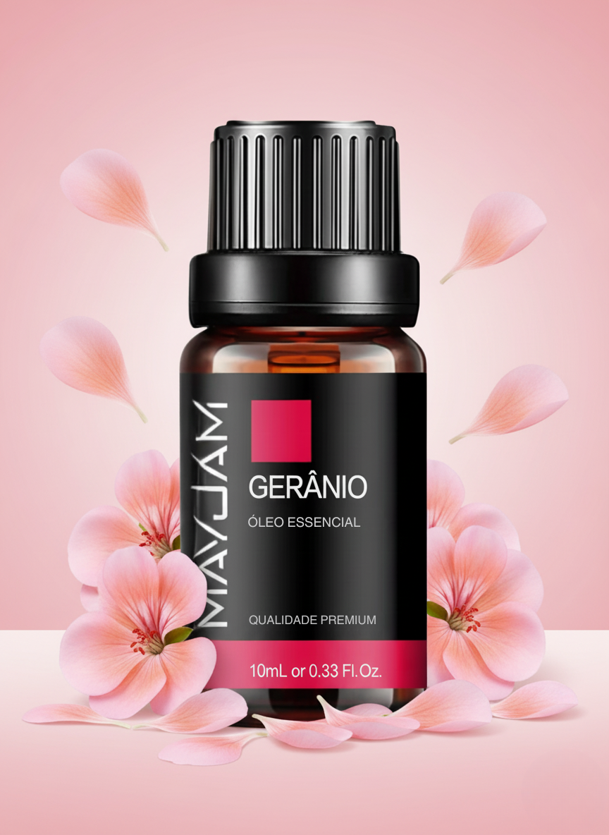 Óleo Essencial de Gerânio 10ml Mayjam