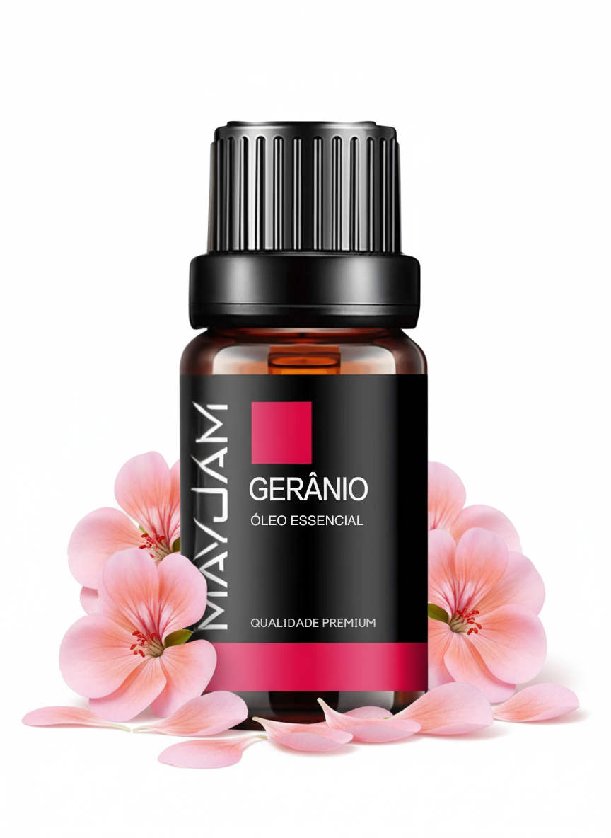 Óleo Essencial de Gerânio 10ml Mayjam