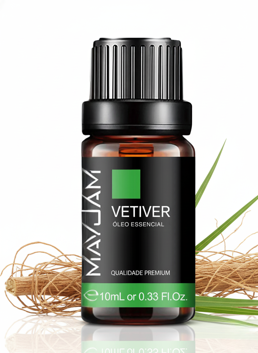 Óleo Essencial de Vetiver 10ml Mayjam
