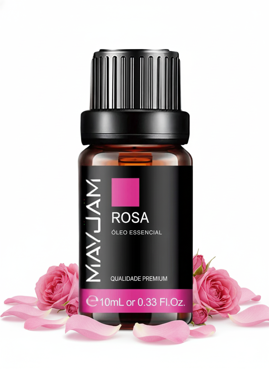 Óleo Essencial de Rosa 10ml Mayjam