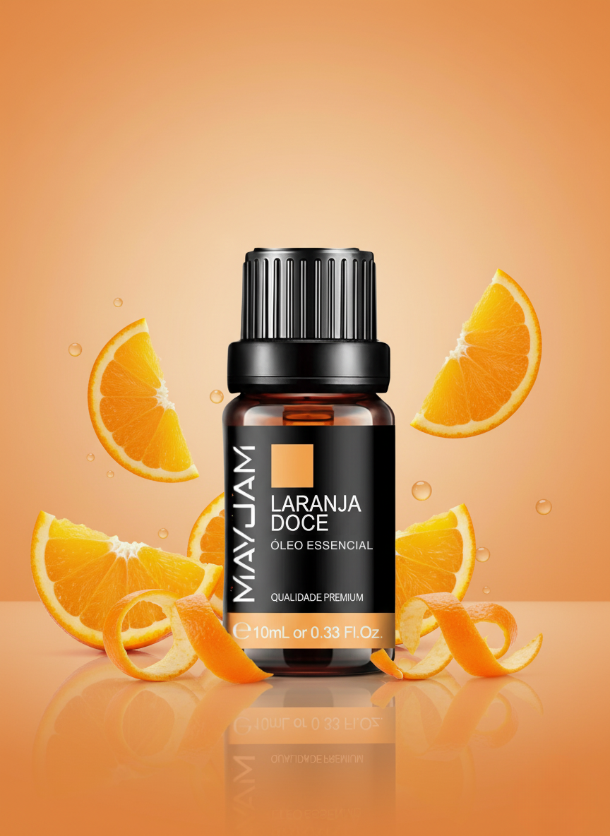 Óleo Essencial de Laranja Doce 10ml Mayjam