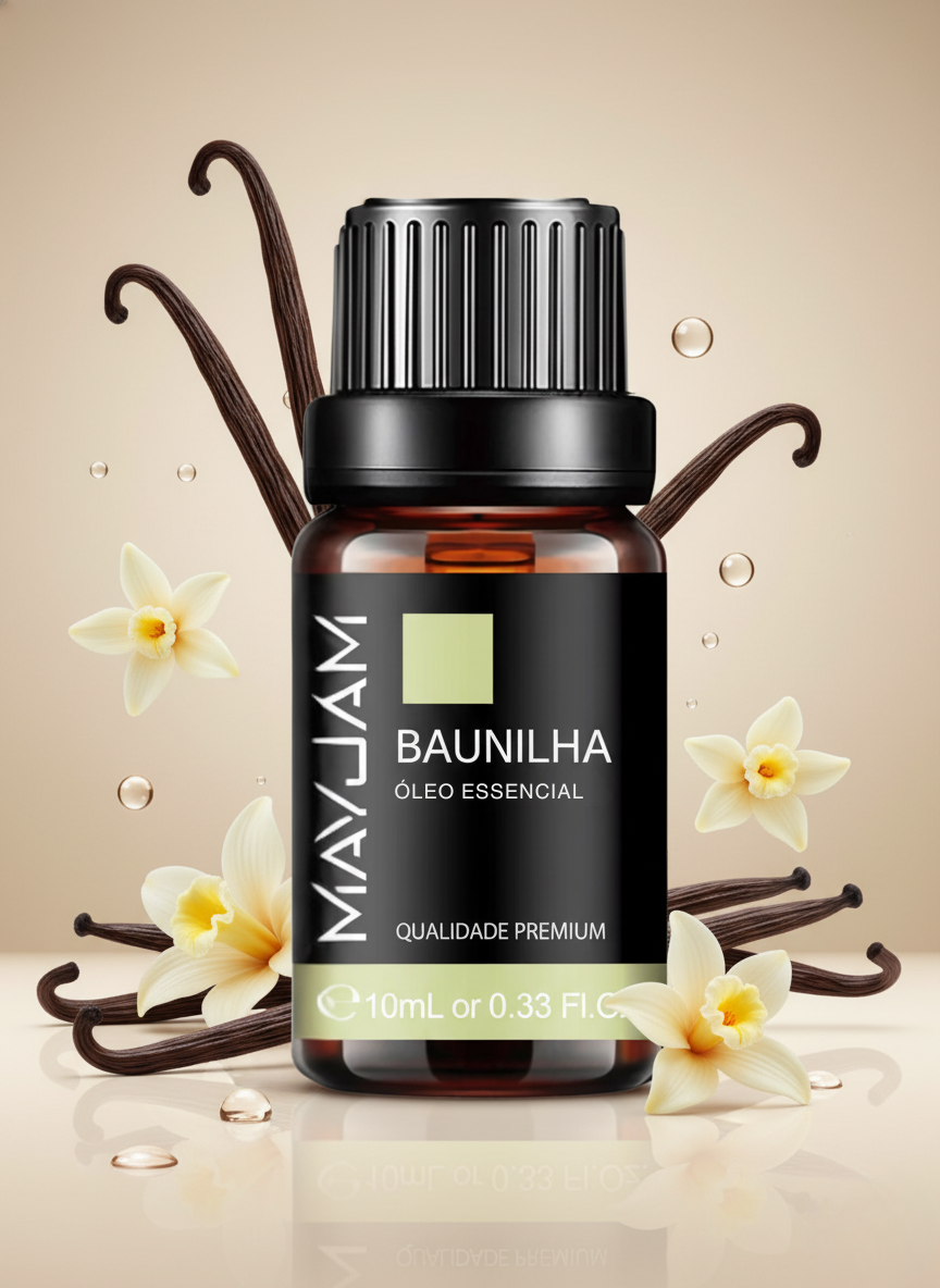 Óleo Essencial de Baunilha 10ml Mayjam