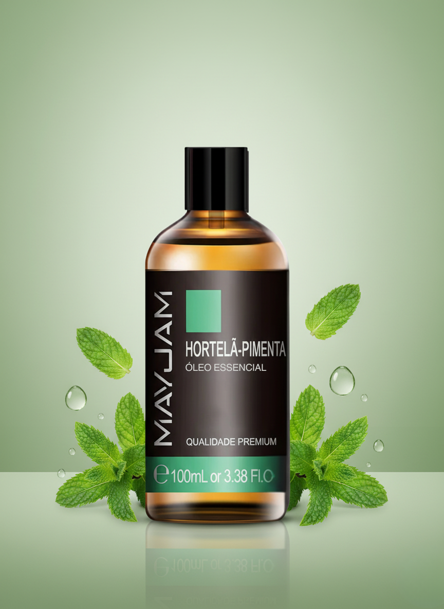 Óleo Essencial Hortelã-Pimenta 100ml Mayjam