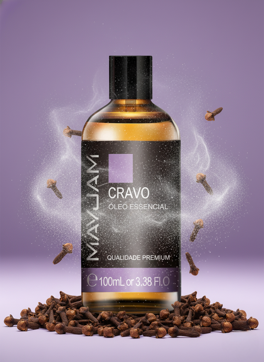 Óleo Essencial Cravo 100ml Mayjam