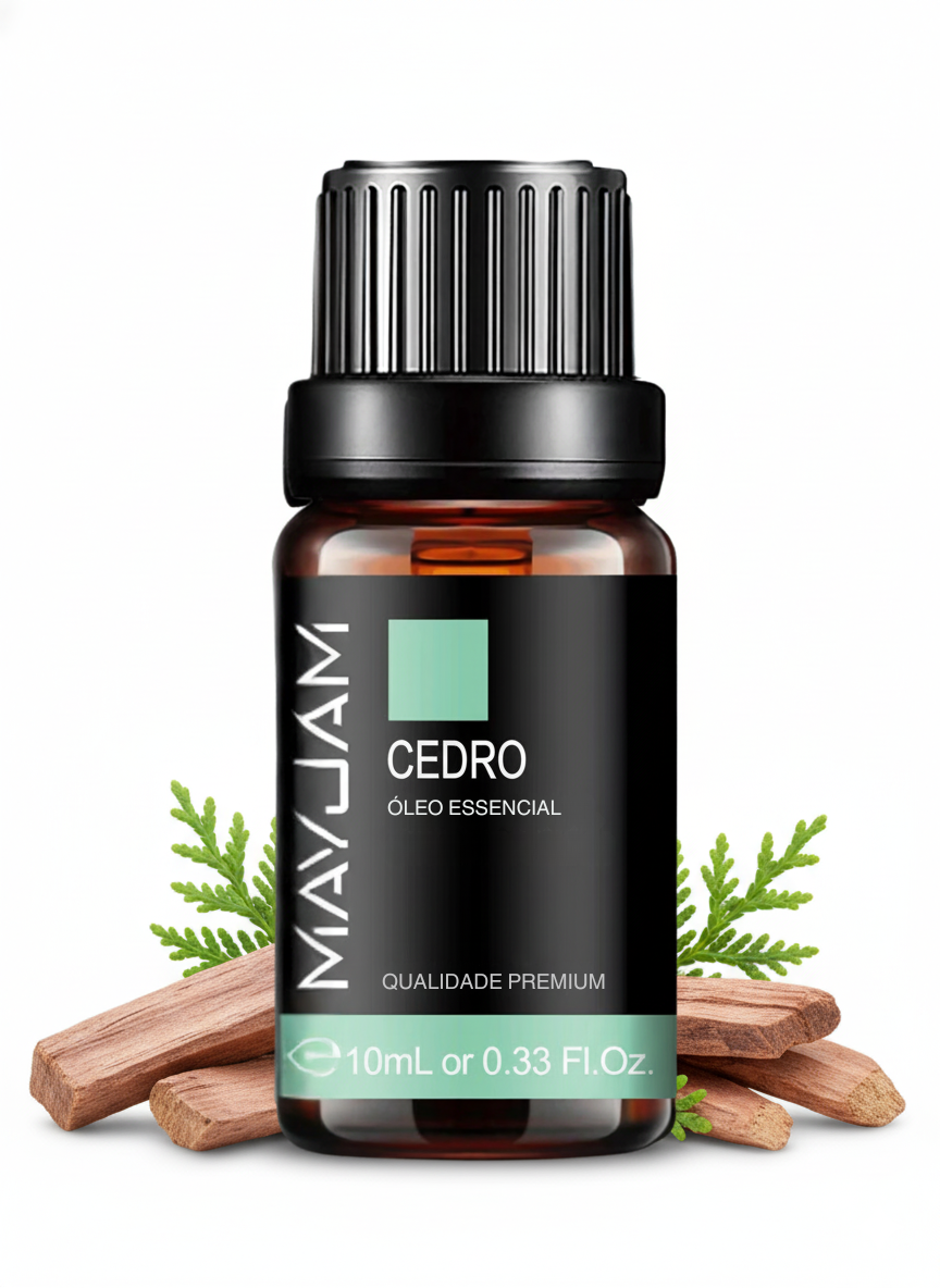 Óleo Essencial de Cedro 10ml Mayjam