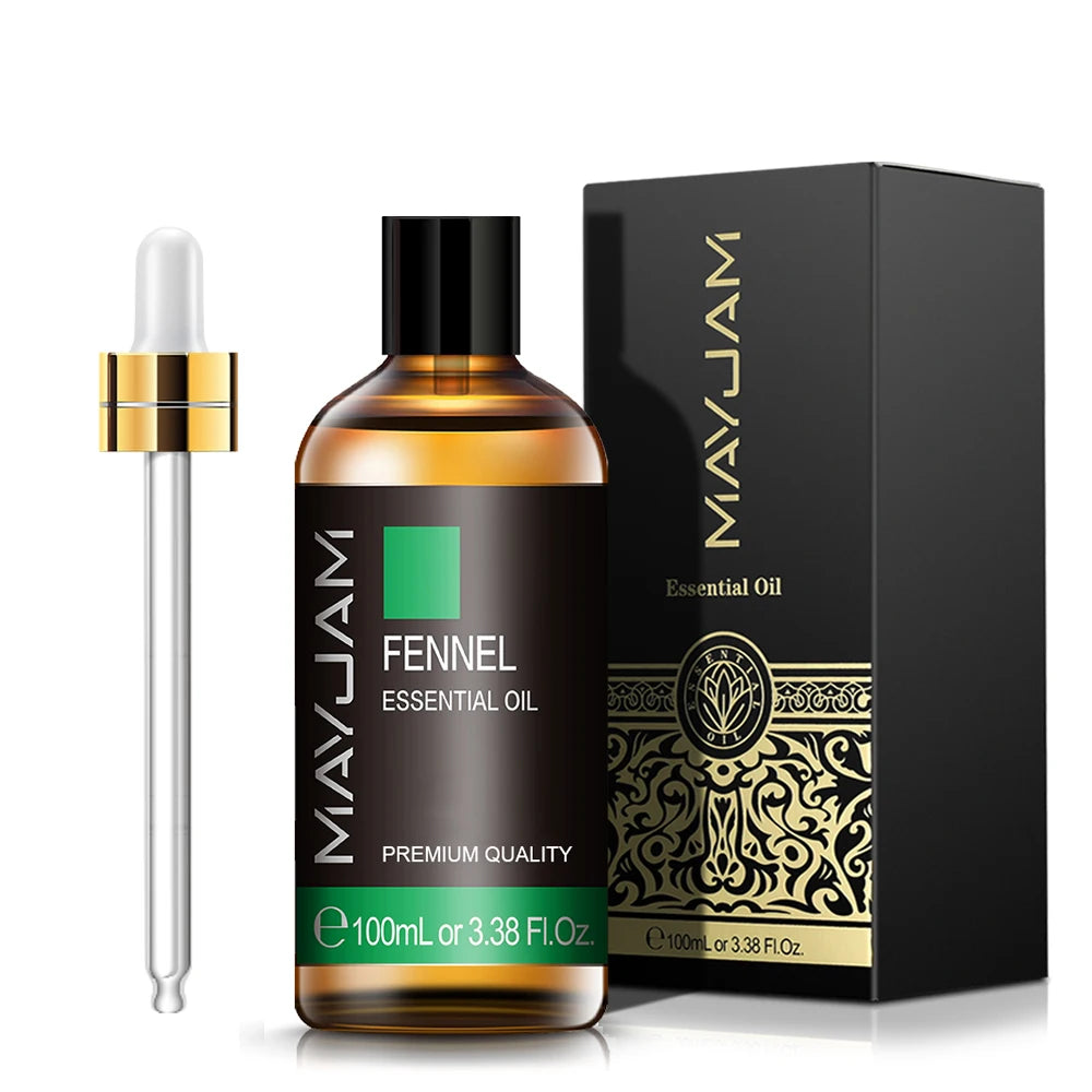 MAYJAM 100ml Essential Oil Diffuser Peppermint Lavender Lemongrass Essential Oils for Bath Humidifier SPA Skin Care Purify Air