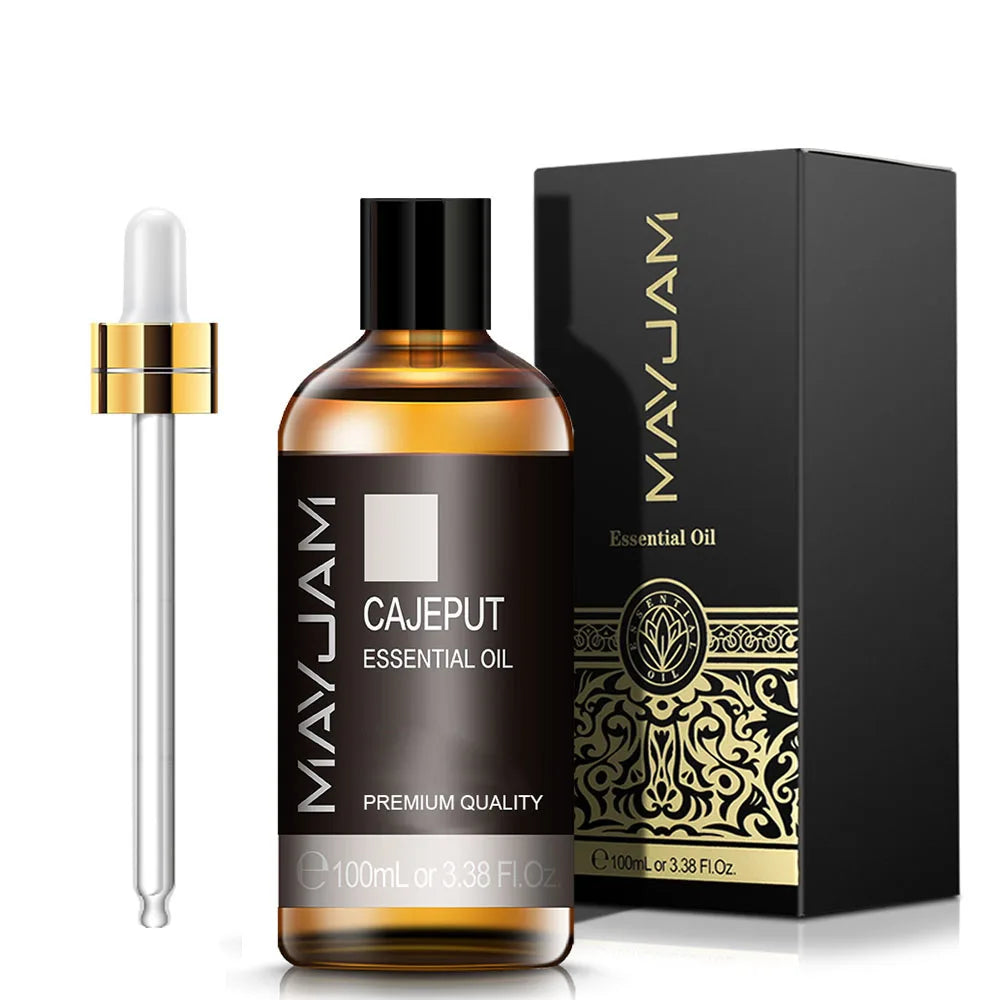 MAYJAM 100ml Essential Oil Diffuser Peppermint Lavender Lemongrass Essential Oils for Bath Humidifier SPA Skin Care Purify Air