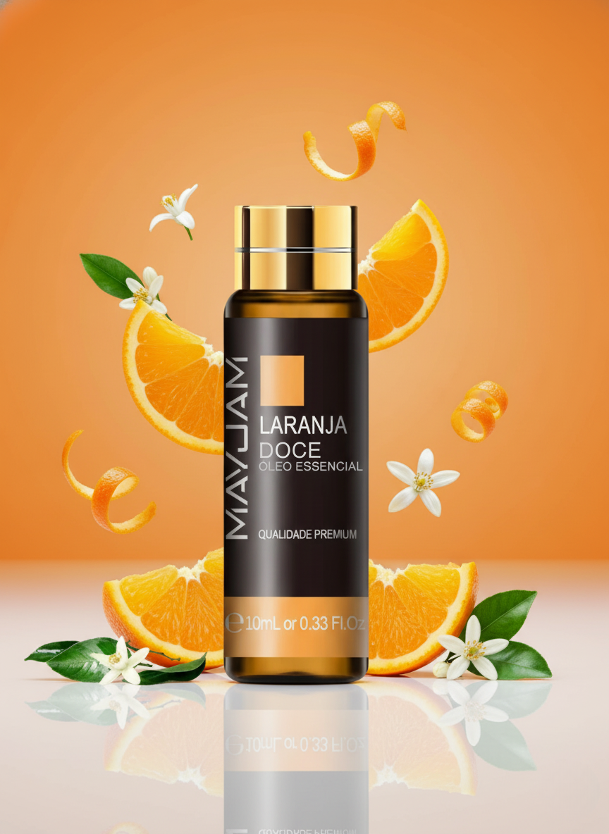 Óleo Essencial Laranja Doce 10ml Mayjam