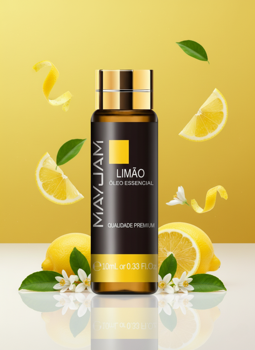 Óleo Essencial Limão 10ml Mayjam