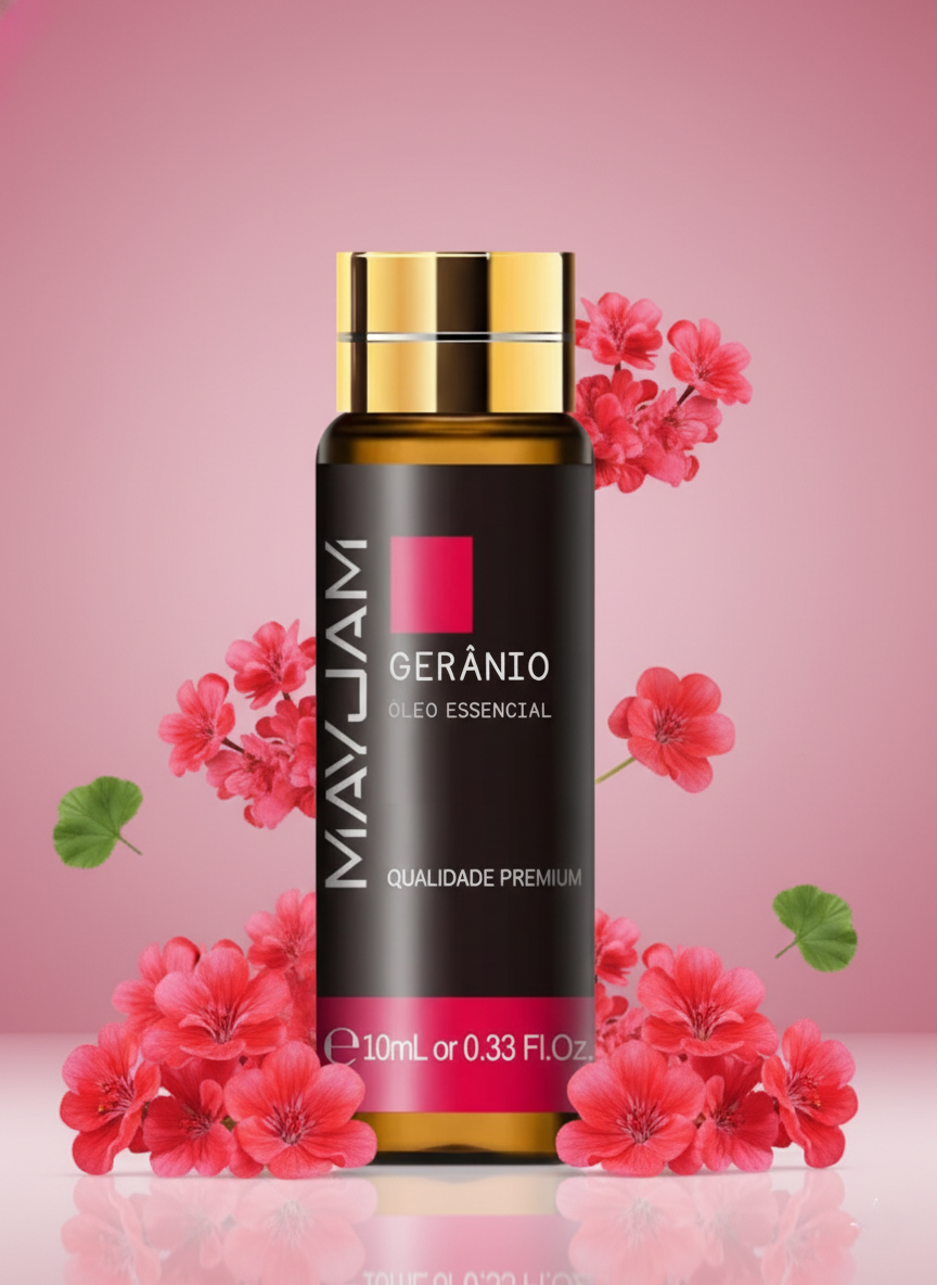 Óleo Essencial Gerânio 10ml Mayjam