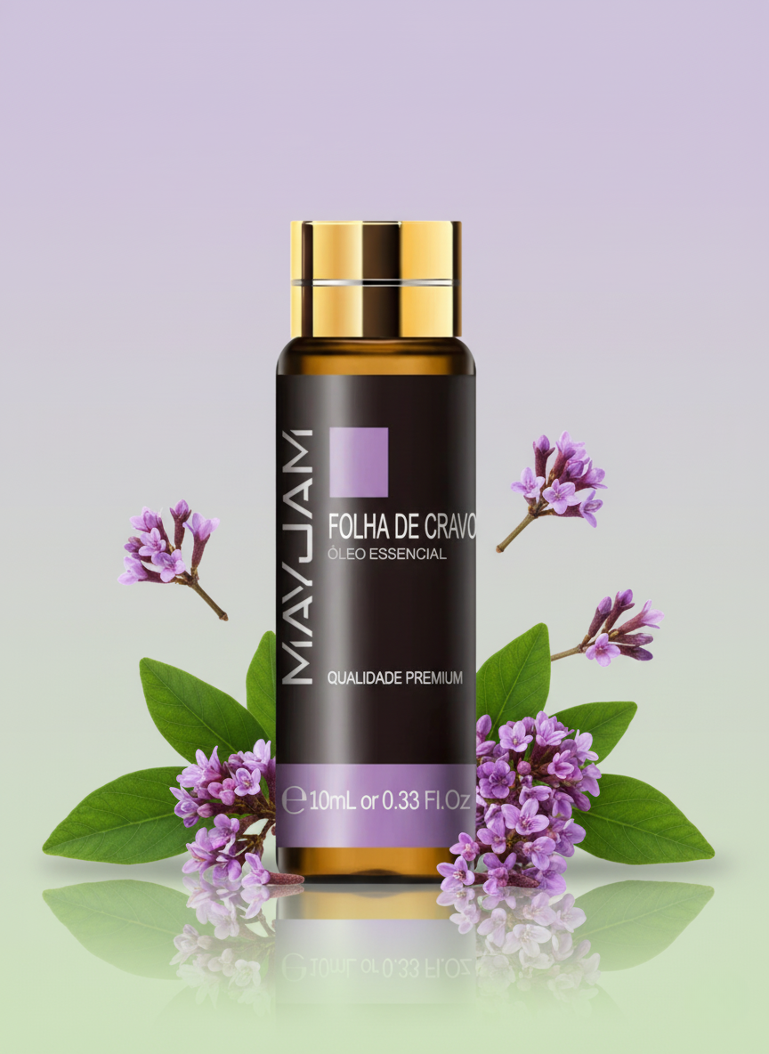Óleo Essêncial Folha de Cravo 10ml Mayjam