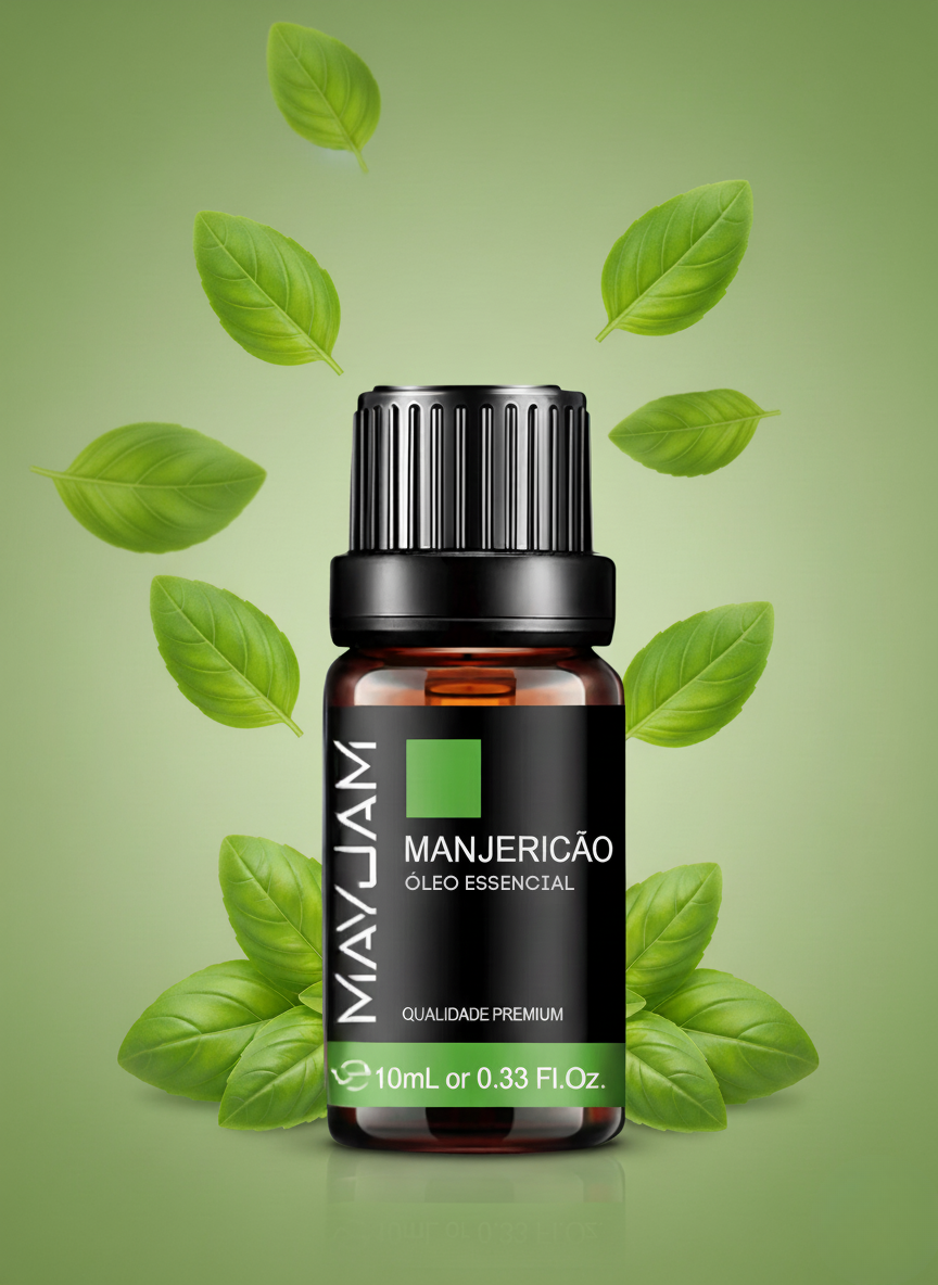 Óleo Essencial de Manjericão 10ml Mayjam