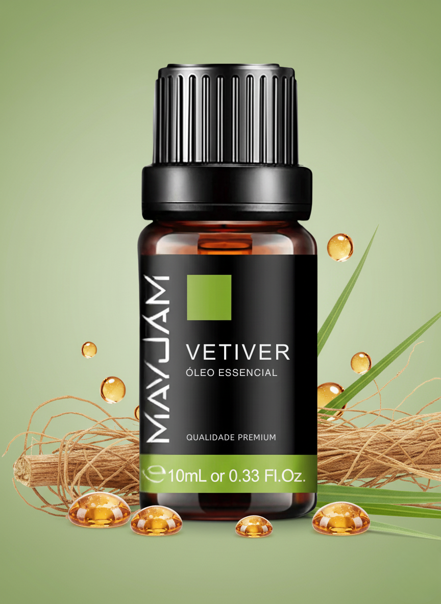 Óleo Essencial de Vetiver 10ml Mayjam