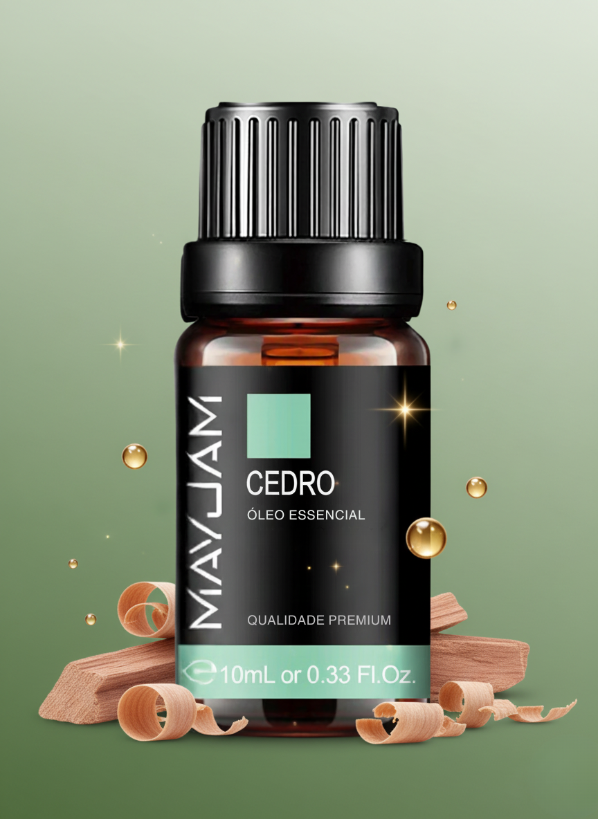 Óleo Essencial de Cedro 10ml Mayjam
